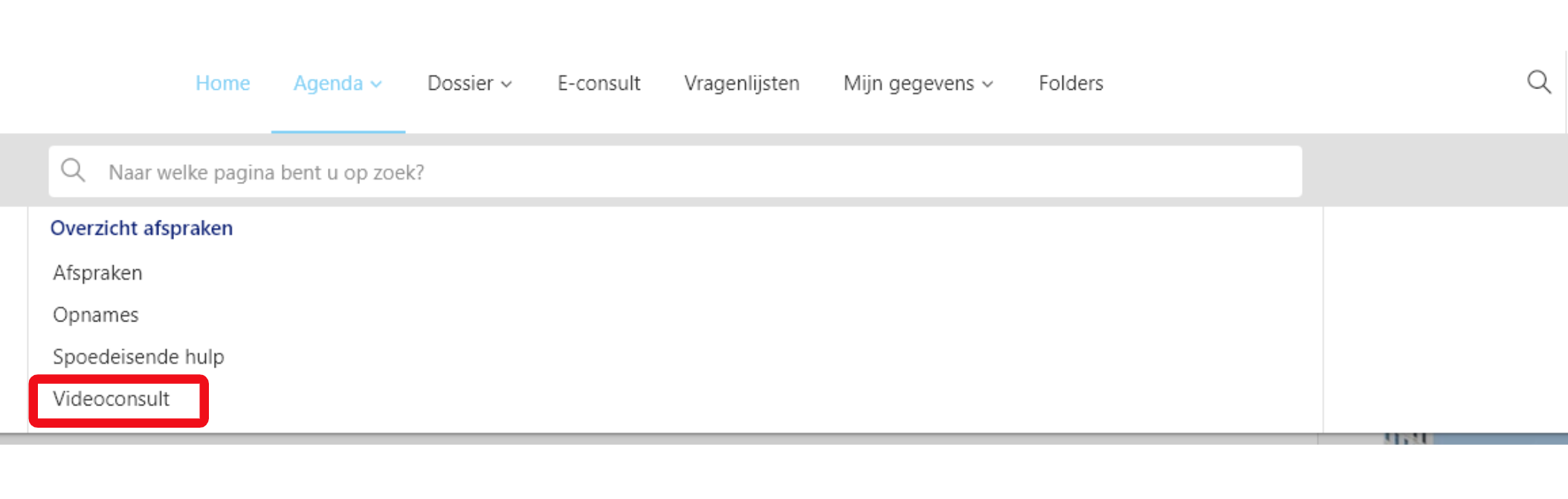 klik op video consult