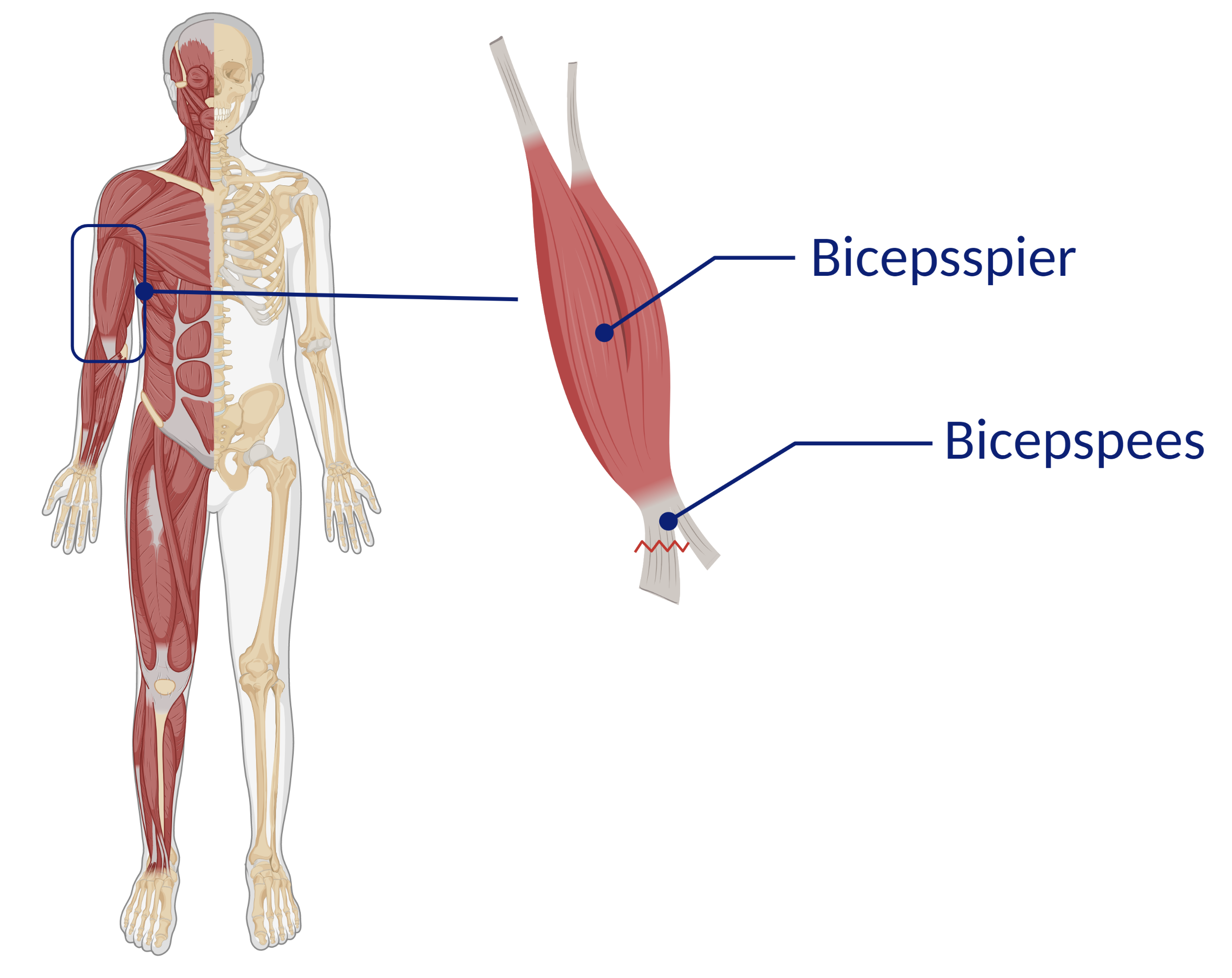 Gescheurde bicepspees